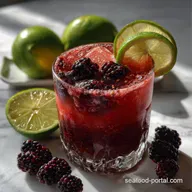 Keto Vodka Cocktail: Tart Lime & Berry Refresher