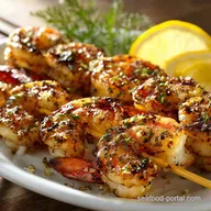 Shrimp Kabobs: Sun-Drenched Lemon Garlic Recipe for the Grill