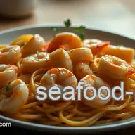Delicious Shrimp and Recipes: Zesty Lemon Garlic Shrimp Pasta