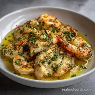 Tilapia with Shrimp: Lemon Garlic Butter Skillet