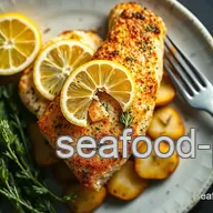 Lemon-Herb baked trout with Crispy Potatoes - Ready in 45!