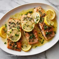 Salmon Recipe with Lemon and Herbs for 4 Servings