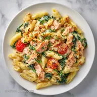 Lemon Salmon Pasta Bake for 4 Servings
