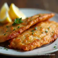 Panfried fish fillets with Proper Chippy Treat
