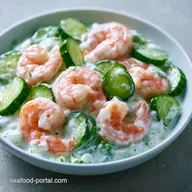 Light Cucumber Shrimp Salad in 25 Minutes