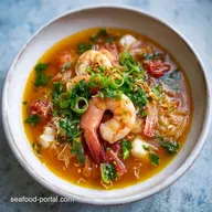 Summer Seafood Soup: Light Saffron Tomato Fumet Recipe