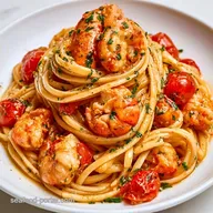 Lobster Pasta with Cherry Tomatoes for 4