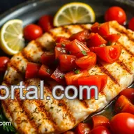 Easy & Flavorful Mediterranean Grilled Lampuka Fish with Salsa