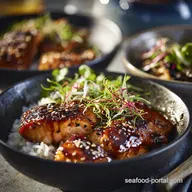Salmon Bowls: Miso-Ginger Glazed Recipe for Quick Healthy Dinner