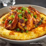 New Orleans Shrimp and Grits Ultimate Cheesy Grits with Spicy BBQ Shrimp