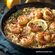 Shrimp Orzo: Creamy One-Pot Lemon-Garlic Recipe