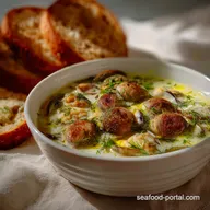 Creamy Oyster Soup Ready in 30 Minutes with Garlic
