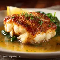 Perfect Crispy Pan Seared Grouper with Lemon Butter Sauce