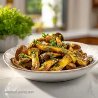 Pan-Seared Oyster Mushroom Steaks in 25 Minutes