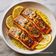 Pan Seared Salmon Recipe with Lemon for 4