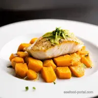 PanSeared Cod with Wasabi Sweet Potato Fancy Fish Easy