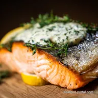 How to Cook Salmon Crispy Skin with LemonDill Sauce