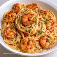 Creamy Parmesan Shrimp Spaghetti