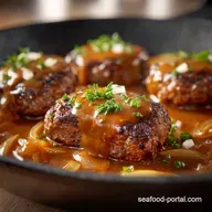 The Best Homemade Hamburger Steaks with Silky Onion Gravy Recipe