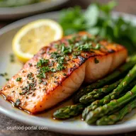 20Minute LemonHerb Broiled Salmon Dinner Recipe
