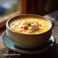 Recipe Corn Chowder with Chicken in 40 Minutes