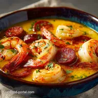 Shrimp Stew: The Saffron-Kissed Spanish Recipe with Chorizo and Cream
