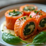 Stuffed Salmon Pinwheels CookingFlash Easy Spinach Feta