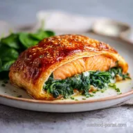 Salmon Wellington with Spinach for 4 Servings
