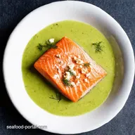Salmon with Feta Dill Sauce My Greek Getaway Dinner