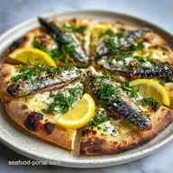 Surprisingly Delicious Sardine Pizza with Lemon and Fresh Herbs: Crispy Baked