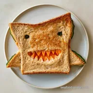 Shark Shaped Sandwiches in 15 Minutes