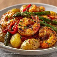 Sheet Pan Shrimp with Potatoes