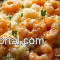 Easy Shrimp and Rice with Velvety Sauce: How Many Calories?