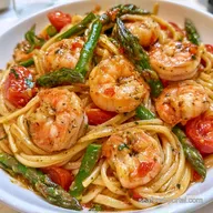 Shrimp Scampi Pasta with Vegetables 30m