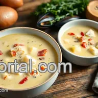 Simmered Cod Chowder with Creamy Bacon Flavor
