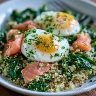 Smoked Salmon Breakfast Bowl with Quinoa