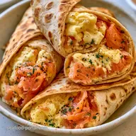 Smoked Salmon Breakfast Tacos for 4