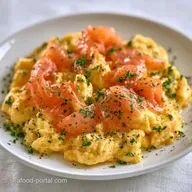 Smoked Salmon Scrambled Eggs in 10 Min