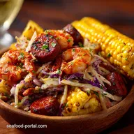 BBQ Seafood Sides: Smoky Grilled Corn Chorizo Slaw