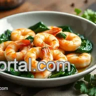 Delicious Saut&eacute;ed Prawns with Spinach Quick Dish: 10-Minute Marvel!