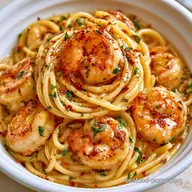 Spicy Lemon Shrimp Spaghetti for 4