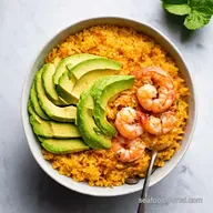 Quick Spicy Shrimp and Avocado Rice Bowl My GoTo
