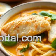 Steam Mackerel Curry with Spinach & Basil