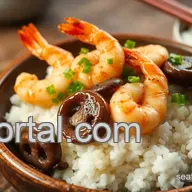 How to Make My Delicious Steam Shrimp Shiitake Mushroom Sushi Rice