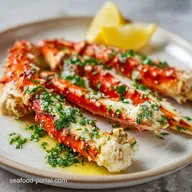 Steamed King Crab Leg Recipe with Garlic Lemon Butter in 15 Minutes