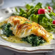 Stuffed Flounder Florentine Baked in 35 Minutes