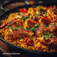 Sunny Day Delicious Chicken Paella Taste Spain at Home