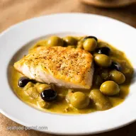 Mediterranean Baked Cod with Olives My Sunshine on a Plate