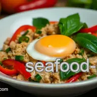 My Easy Thai Basil Chicken Stir-Fry with Soft-Sunny Egg Recipe