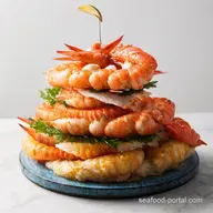 Neptunes Ascent Seafood Tower with Dipping Sauces